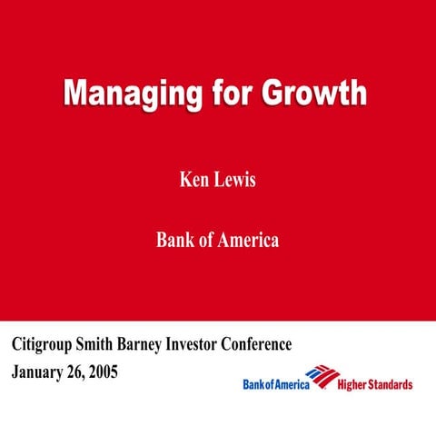 	Smith Barney Citigroup 2005 Financial Services Conference 