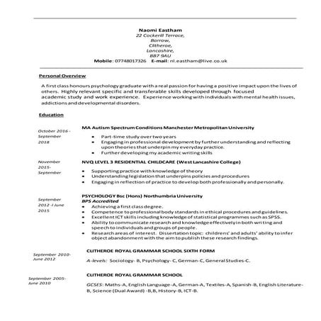 Template for writing a person specification | DOC