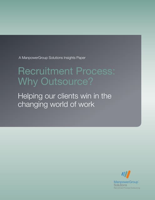 RECRUITMENT PROCESS OUTSOURCING (RPO) | PDF