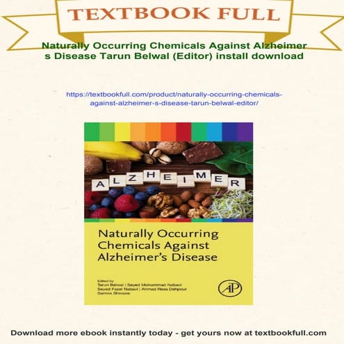 Naturally Occurring Chemicals Against Alzheimer s Disease Tarun Belwal ...
