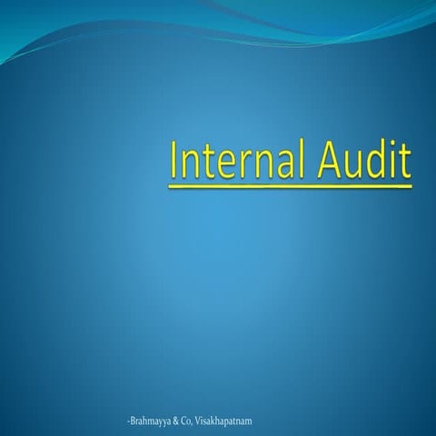 Internal audit