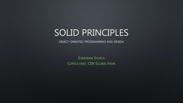 SOLID Principles