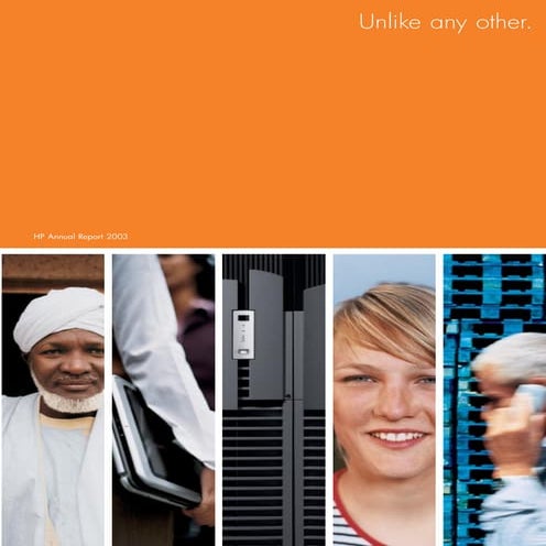 hp 2003 annual report (with graphics)