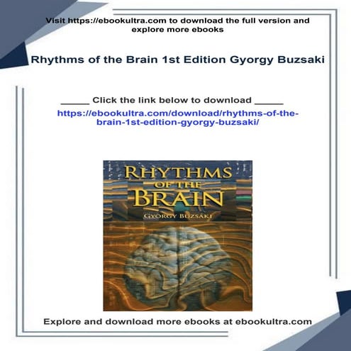 Rhythms of the Brain 1st Edition Gyorgy Buzsaki