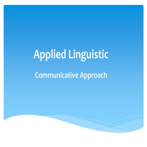 new Applied Linguistic