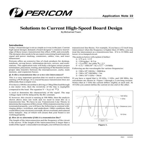 High speed board design considerations
