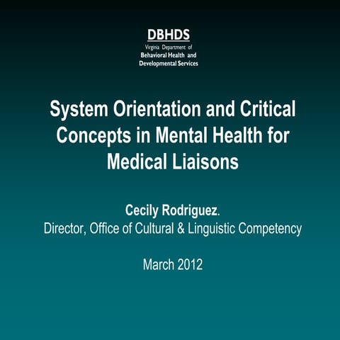 Refugee Health Prevention Grant Orientation Training