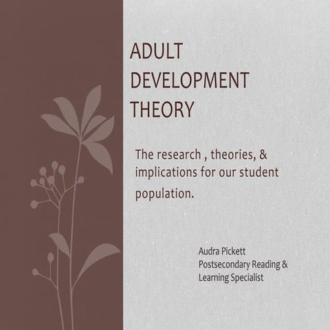 Adult Development Theory