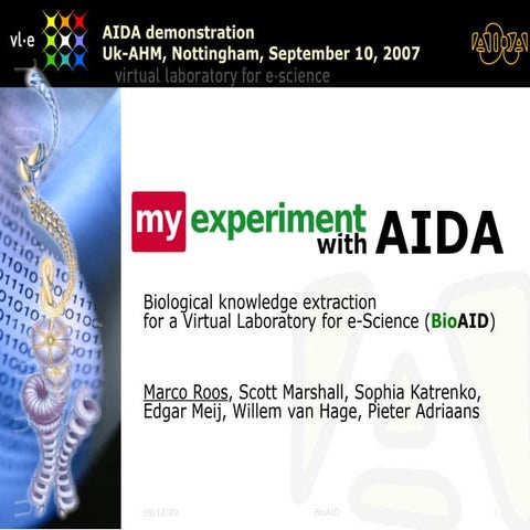 myExperiment and AIDA