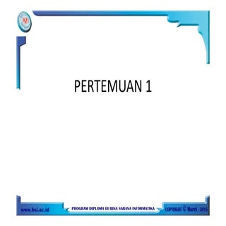 pertemuan 1