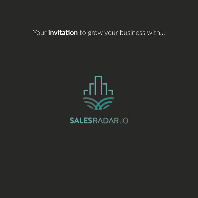 Your Introduction to SalesRadar