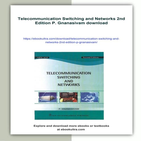 Telecommunication Switching and Networks 2nd Edition P. Gnanasivam
