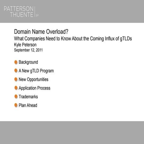 ICANN's New generic Top-Level Domain Program | PDF