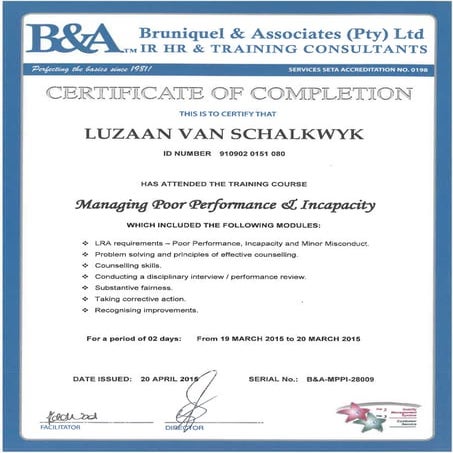 Managing Poor Performance and Incapacity | PDF