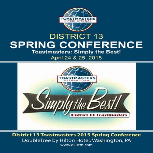 Spring Conference 2015 - program