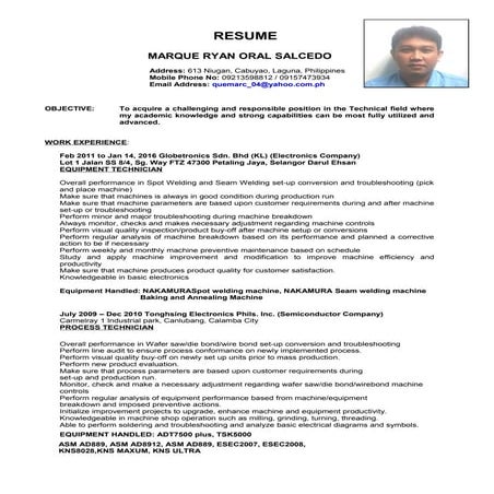 MARQUE RESUME