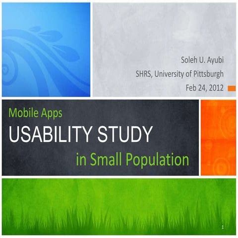 Mobile Apps Usability - Intro