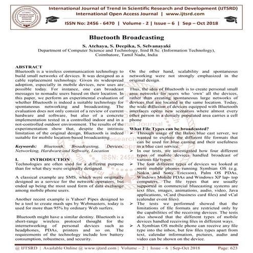 Bluetooth Broadcasting