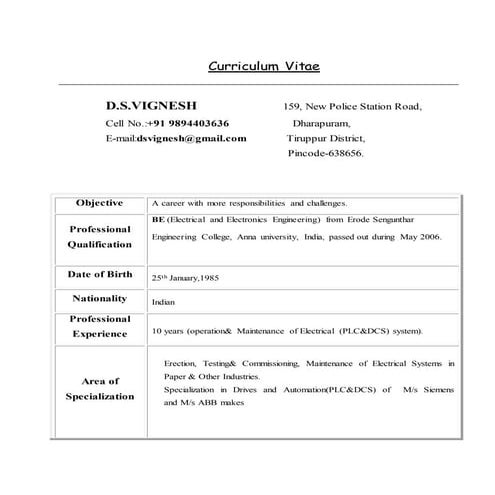 NEW CV 2016 | DOCX
