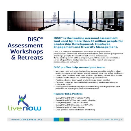 DiSC Workplace flyer