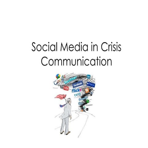 Social Media in Crisis Communication