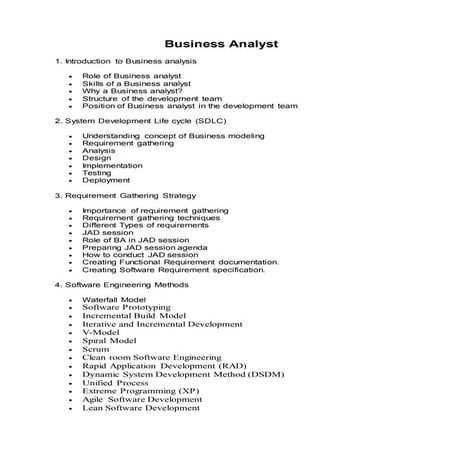 BA Course Content Latest