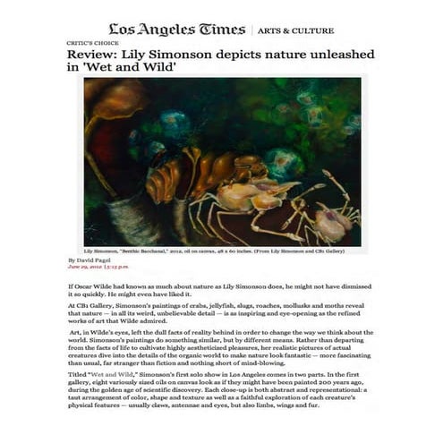 Lily Simonson Press Highlights Deep Sea