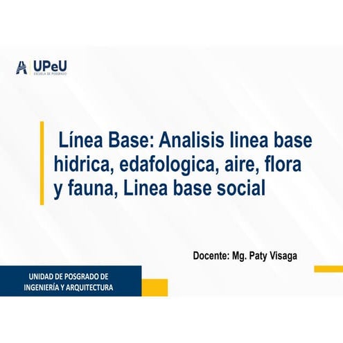 LINEA DE BASE EIA | PPTX