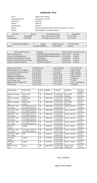 UPDATE CV | DOCX