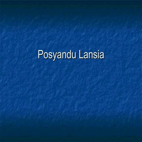 Posyandu-lansia