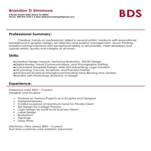 BrandonSimmonsResume