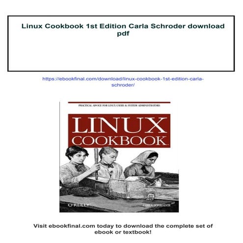 Linux Cookbook 1st Edition Carla Schroder