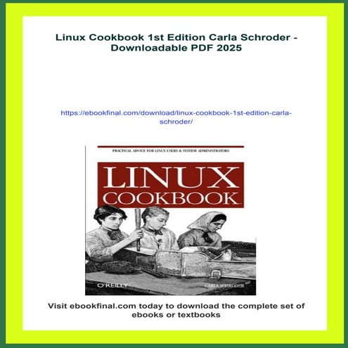 Linux Cookbook 1st Edition Carla Schroder