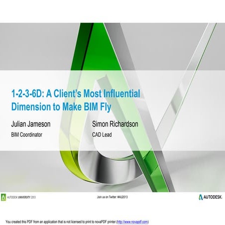 a clients most influential dimension to make bim fly