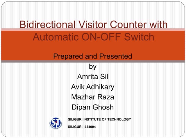 Bidirectional Visitor Counter with Automatic ON-OFF Switch2