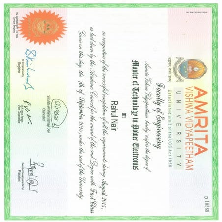 MTech Degree | PDF