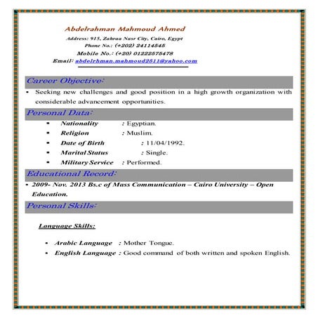 c.vAbdelrahman Mahmoud Ahmed