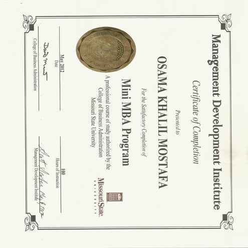 Missouri mini MBA | PDF