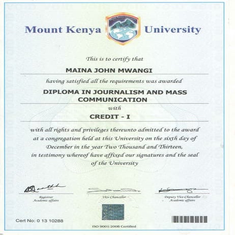 DJMC Certificate | PDF