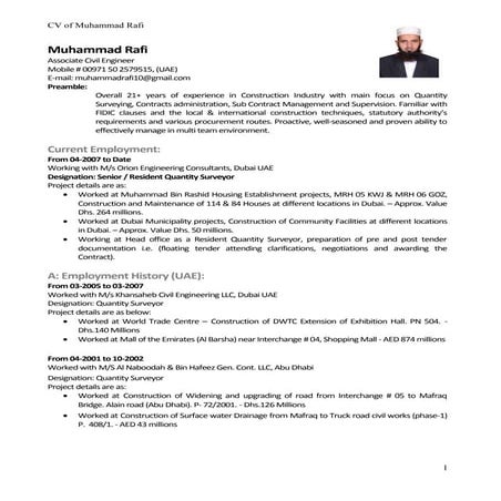 Muhammad Rafi | DOC | Civil Engineering Industry | Industries