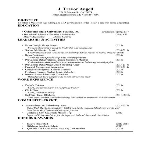 Bryant James Resume | PDF