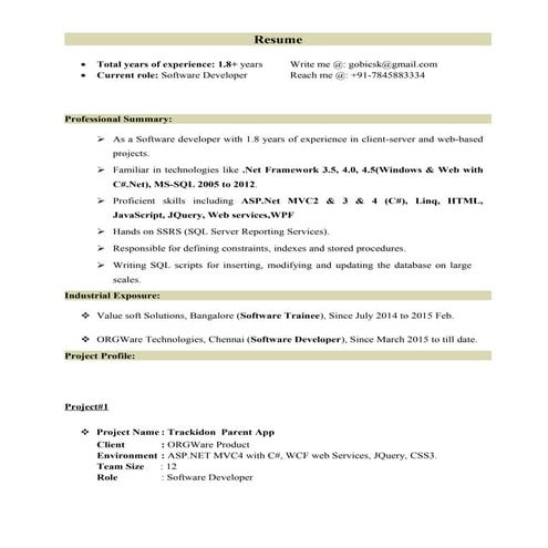 Gobi_Resume