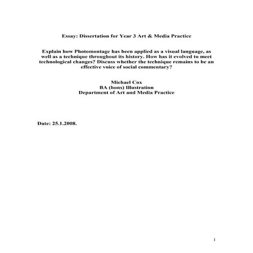 Explain how Photomontage has been applied as a visual language