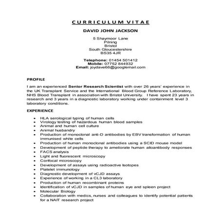 Dave's_CurriculumVitae_2015