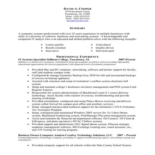 Gregory E Faust Resume | DOC
