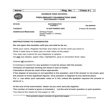 Dunman High Emath Paper2_printed