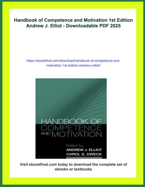The Oxford Handbook Of Human Motivation 2nd Richard Ryan | PDF
