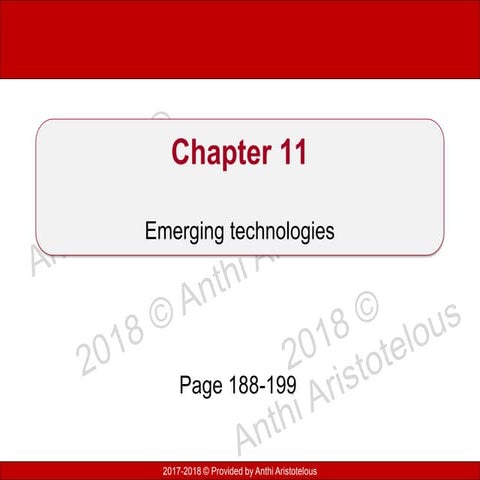 9626 GCE A2 Information Technology Chapter 11