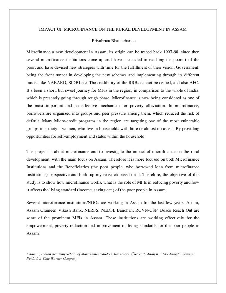 Research proposal on ruska in microfinance 05 image