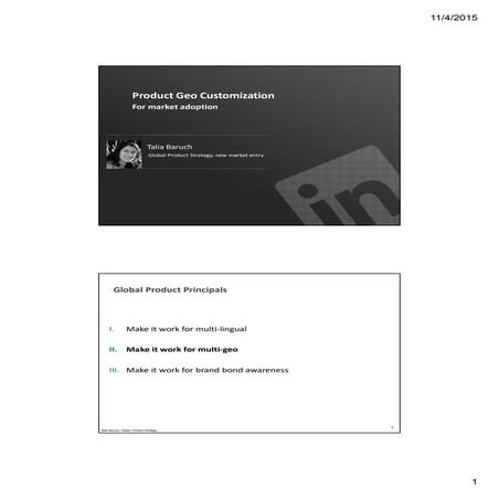 Product for Market Adoption